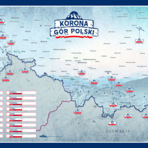 Mapa-plakat Korona Gór Polski